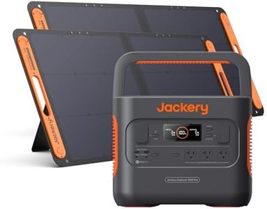 Jackery Solar Generator 1500 PRO 200W, 1512Wh Portable Power Station with 2x100W Solar Panels, Ultra-Charging System in 2 Hours, Intelligent BMS, 2xPD 100W Ports, Power for Outages