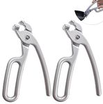 SHANGPEIXUAN 2 Pack Pizza Pan Gripper Heavy Duty Cast Aluminum Pan Tongs for Deep Pizza Pans Microwave Oven Air Fryer