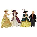 iland Dollhouse People 1/12 Scale, Victorian Dollhouse Nobleman & Lady (Victorian Noble 4pcs)