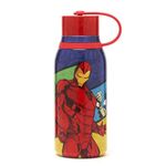 Disney Store Official Avengers Insulated Water Bottle, Stainless Steel, 330ml, Drink Flask with Screw Top Lid & Carry Handle, Iron Man, Kids, Ice cold for 24 hours, cold for 10 hours, hot for 12 hours