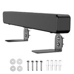 SPORTLINK Sound Bar Wall Mount Bracket - Universal No-Slip Metal Soundbar Mounting Brackets Stand Shelf Compatible with LG/Bose/Sonos Beam/Samsung/Yamaha/Sony Soundbars - Black