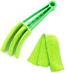 Venetian Blind Cleaner Washable Blind Duster Slat Cleaners Tool Cleaner Brush for Window Shutters(Green)