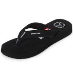 DOCTOR EXTRA SOFT Women's Care Orthopaedic Diabetic Comfortable MCR Flip-Flop Slippers FeelGood-60016-Black-6UK