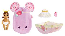 Baby Born Surprise Small Dolls Series 7 4" - Unwrap Surprise Collectible Baby Doll with 3 Water Surprises, Garden-Themed Outfit, Color Change Diaper, Mouse Carrying Pouch, Age 3+