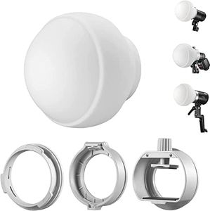 GODOX ML-CD15 Softbox Diffusion Dome Kit with 3 Adapters for godox V1 AD100PRO AD200PRO V860III V860II V850II TT685II TT685 TT600 TT560II TT520II TT660S AD200 ML30 ML30Bi ML60 ML60Bi AD300PRO AD400PRO