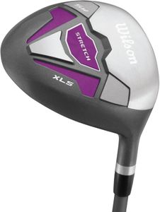 Wilson Women’s Beginner Golf Set, 9 Clubs with Cart Bag – Left Hand, White/Grey/Purple