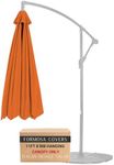 Formosa Covers Replacement Umbrella Canopy for 11ft 8 Rib Hanging Offset Cantilever Market Outdoor Patio Shades Ribs Length 64" (Canopy Only) (Tuscan Orange)