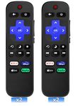 Universal Remote for Roku TV 2Pack, New Replacement Remote Control for All Roku TV, Compatible with Roku TVs TCL Hisense Sharp Element Philips JVC RCA Sanyo LG Haier, Not for Roku Stick and Box