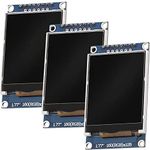 AZDelivery 1.77 inch SPI TFT Display 128x160 pixels ST7735S 2.7V - 3.3V 50mA ST7735 Compatible with Arduino and Raspberry Pi Including E-Book! (Pack of 3)