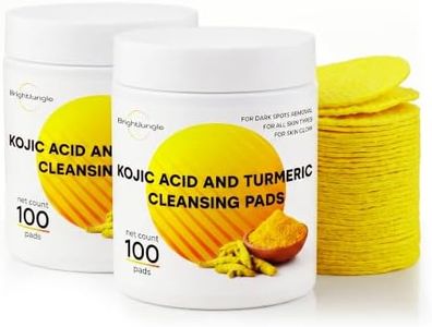 Kojic Acid and Turmeric Cleansing Pads – Pack of 2 (100 x2 Pads) | Enriched with Ginger Root Oil & Amino Acids | Natural & Gentle Exfoliation for Body & Face