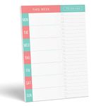 Daily Planner by Sweetzer & Orange - Undated 2019 Planner Plus to Do List ââ‚¬â€œ Teal/Orange Magnetic Weekly Planner and Day Planner Notepad - Organizer Planners for College Student, Office or Home