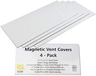 Magnetic Vent Cover – 5 1/2" x 12" Extra Thick Wall/Floor/Ceiling Vent Covers (4-Pack) That Will Reduce Sound, Very Flexible, and Will Stick to Your Vents – Made from Premium Magnets by Kelbert