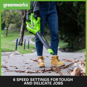 Greenworks 48V Cordless Leaf Blower Vacuum – Lightweight, Powerful