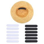 ZZLBZN Hat Size Reducers, 10Pcs Hat Reducer Hat Tape Size Reducer Hat Sizing Tape, Hat Inserts to Make Smaller Black and White Hat Sizing Tape for Hats Caps Sweatband Adjust Headgear Girth