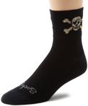 SockGuy Men's Pirate Socks, Black, Large/X-Large