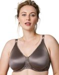 Wonderbra Womens Side Shaping Seamless Underwire Bra, Deep Taupe, 40DD US