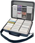 2000+ Card Deck Box, Trading Card Case Storage Holder for Cards Against Humanity Expansions/for Magic The Gathering/for CAH TCG MTG Commander/for Yugioh/Football/Topps Sports Collectible Cards (Blue)