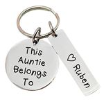 Gift for Auntie This Aunt Belongs To Personalised Gift Keyring