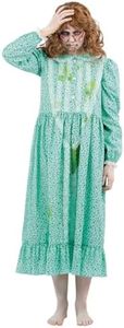 Smiffys 81005 Exorcist, Regan Costume, Women, Green, S-UK Size 08-10