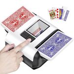 XPAW Automatic Card Shuffler with Dual Modes, Rechargeable Card Shuffler 2 Deck 2000 mAh, Low Noise Card Shuffler Machine Suitable for Shuffling Any Card Game