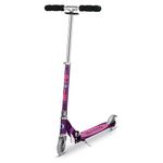 Micro Scooters | Micro Sprite Classic Children's Scooter | Handlebar Adjustable | Foldable | Kickstand | 5 to Teen | Boys & Girls | Purple Stripe