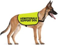 CENWA Emotional Support Dog Jacket Vest ESA Service Dogs Walking Slogan Warning Vest (Emotional L)