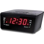 Coby CBCR-102-BLK Digital Alarm Clo
