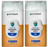 2 Pack Bundle Earthbath Oatmeal & Aloe Grooming Wipes - Dog Wipes for Coat, Paws, Cleans, Conditions & Deodorizes – Vanilla & Almond, 100 Count Packed in an All Direct Box