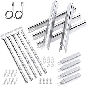Grill Replacement Parts for Charbroil 5 Burner, for Charbroil 463347519 Replacement Parts, for Charbroil Performance 463347518 463243518 463275517 463342119 463243519 463342118 Part Burner Kit