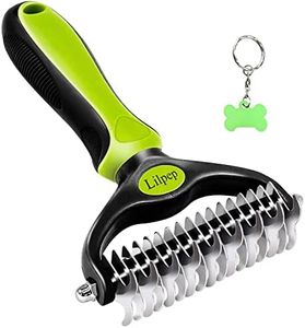 Lilpep Pet Grooming Tool, Double-Sided Professional Grade Undercoat rake for pet tangles and mat Removal, Safe dehairing Comb and Depilation Tool