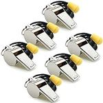 Hipat Whistle, 6 Pack Stainless Ste