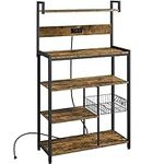 Yaheetech Bakers Rack with Power Ou