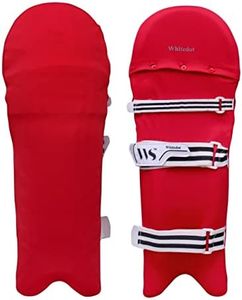 Whitedot Color Batting Pad Cover (Clads) - Best Way to Change White pad to Any Color. (Red, Mens/Large, Right)