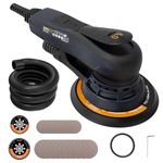 MAXXT Brushless 5.0mm Random Orbital Sander 230V Multi-Function 125mm&150mm Variable Speed Electric Orbital Sander with 10 Sanding Discs for Woodworking