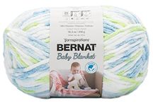 Bernat Baby Blanket Yarn - Super Bulky 6 Gauge - 10.5 oz - Funny Prints - Single Ball Machine Wash & Dry