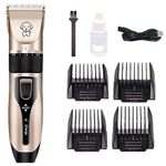 Foodie Puppies Rechargeable Cordless Electric Hair Trimmer Grooming Set, Professional Dog Hair Trimmer Long Short Hair Shaver for Small, Medium & Large Dogs, Cats (Trimmer Kit)