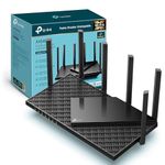 TP-Link Next-Gen Wi-Fi 6 AX5400 Mbps Gigabit Dual Band Wireless Router, OneMesh™ Supported, Dual-Core CPU, TP-Link HomeShield, Ideal for Gaming Xbox/PS4/Steam, Plug and Play (Archer AX72)