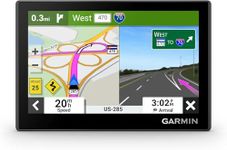 Garmin [Renewed] Drive 53, GPS Sat Nav, 5" display, Full EU Mapping, Driver Alerts,TripAdvisor feature,Environmental Zone guidance,Live Traffic,Weather via Garmin Drive app,USB-C connection, (Renewed)