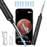 VITCOCO Ear Wax Removal, Wireless Ear Cleaner with 1296P HD Ear Camera and 4.5mm Ear Otoscope, Earwax Removal Tool with 6 LED Lights, Kids Adults Ear Cleaning Endoscope for iPhone Android Phones