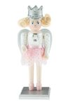 Clever Creations Chubby Wood Sugar Plum Fairy Nutcracker | Traditional Festive Christmas Decor | 7" Tall Perfect for Shelves and Tables | 100% Wood