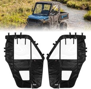 KEMIMOTO Upgraded Zipper Soft Doors Compatible with Polaris Ranger SP 570