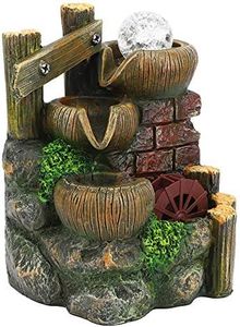 Fuente de Agua de Escritorio, Paisaje de Simulación, Cascada Zen, Decoración de Mesa de Oficina en Casa, Adorno, Enchufe de la UE AC220V-240V