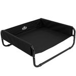 Black Elevated Dog Bed with Raised Sides (Medium) 67024