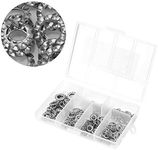 300pcs Star Lock Washers, 304 Stainless Steel Serrated Lock, Washer External Toothed Washers Assortment (M2.5 M3 M4 M5 M6 M8)