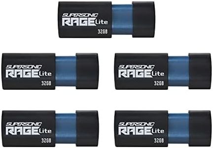 Patriot Supersonic Rage Lite USB 3.2 Gen 1 Flash Drive - 32GB 5 Pack, Lot of 5 - PEF32GRLB325