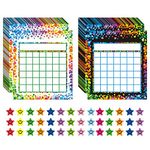 ANSTROUT 80 Pack Incentive Reward Chart for Classroom Home Behavior for Kids Students with 2400 Pieces Star Stickers…