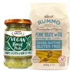 Gluten Free Italian Bundle - Sacla' Vegan Basil Pesto & Rummo Gluten Free Penne