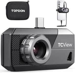 TOPDON TS001 Thermal Camera Android, 9mm Adjustable Lens, Observation Range 0.1 to 500M, 512x384 High Resolution, 25Hz, Manual Focusing for PCB boards, Pest lnspection, Outdoor, Not for IOS