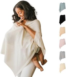 Breathable Nursing Cover Up for Breastfeeding - Privacy Nursing Covers - Newborn Essentials Must Haves - Improved Ponchy by Gold Mamas - Sand