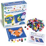 Learning Resources STEM Explorers Pixel Art Challenge, 402 Pieces, Ages 5+, STEM Toys For Kids, Coding Basics For Kids, STEM Activities For Classroom